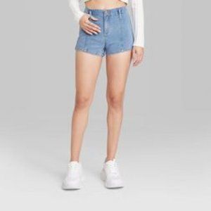 Women's Super-High Rise Seamed Jean Shortsa